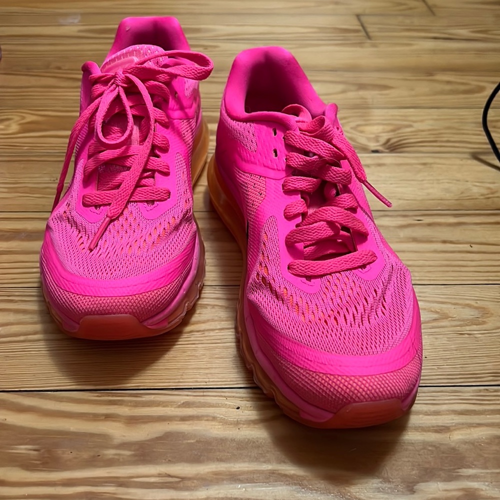 Nike air max 2017 running neutral ride hot pink shoes